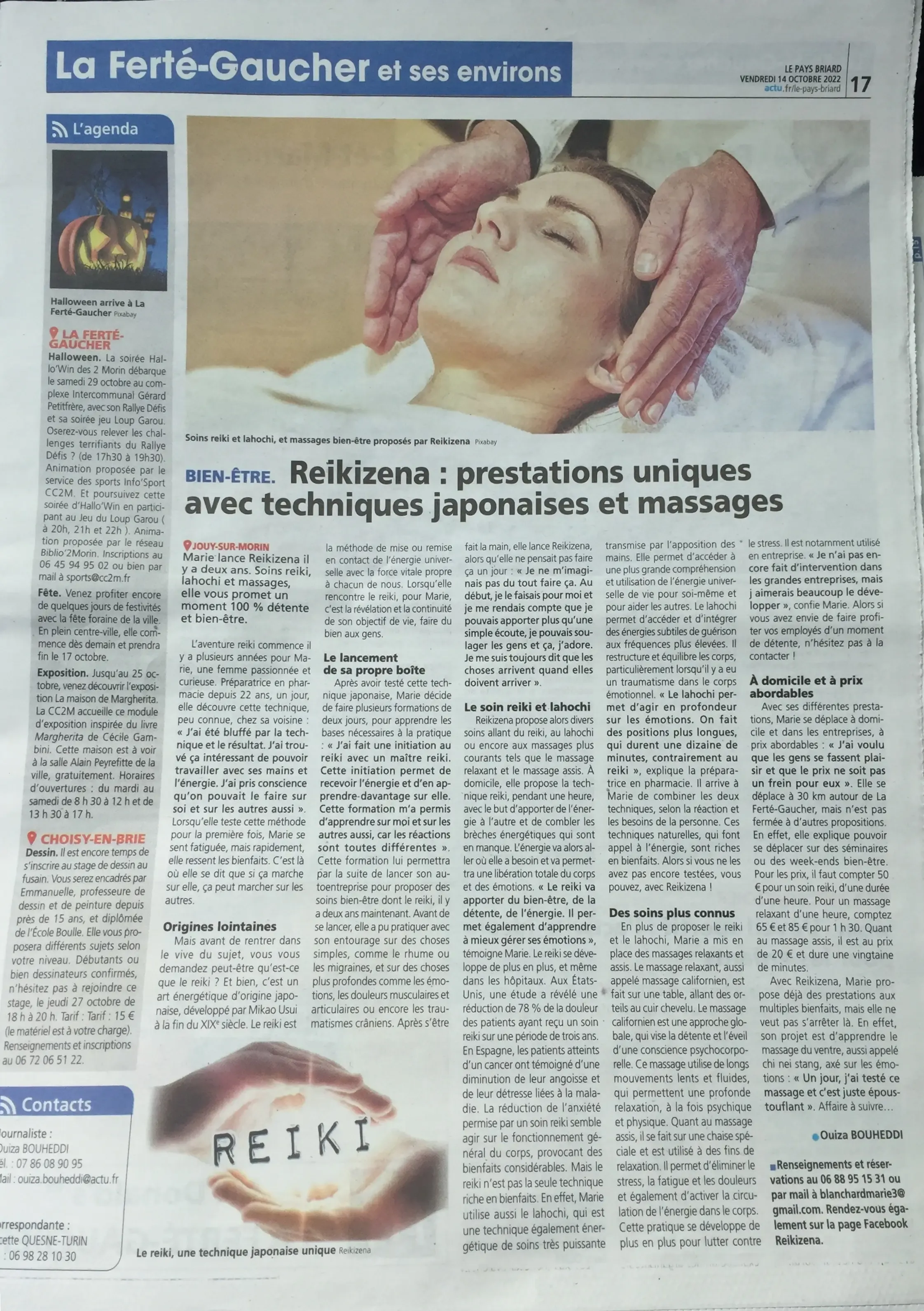 Article de presse Reikizena